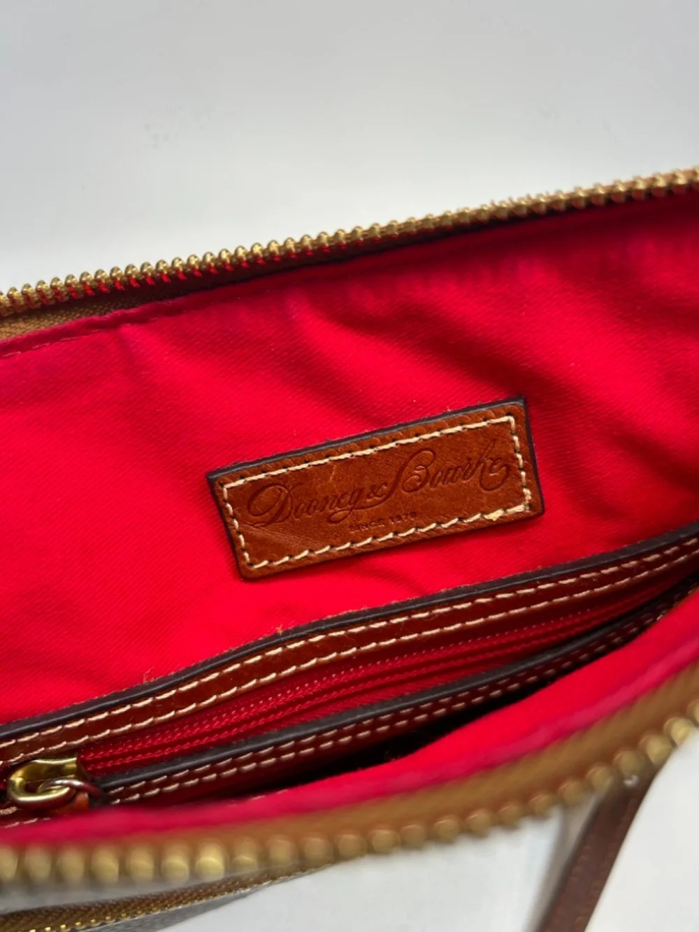 DOONEY & BOURKE Pebbled Grain Leather Crossbody Dark Grayish Taupe $268